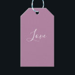 Étiquettes-cadeau Mariage minimaliste personnalisé Opéra Mauve coule<br><div class="desc">Belle couleur mauve de l'opéra mauve de ressort mauve. Simple minimaliste moderne moderne tendance style chic pastel aestethic dans lavande couleur solide. Décor maison mauve,  décor esthétique mauve,  cuisine mauve,  couleur mauve.</div>