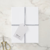 Étiquettes-cadeau Mariage minimaliste simple en Merci blanc (Avec de la ficelle)