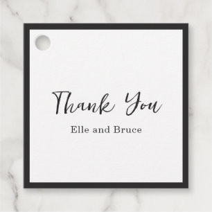Étiquettes Cadeau Mariage Minimaliste Typographie Moderne