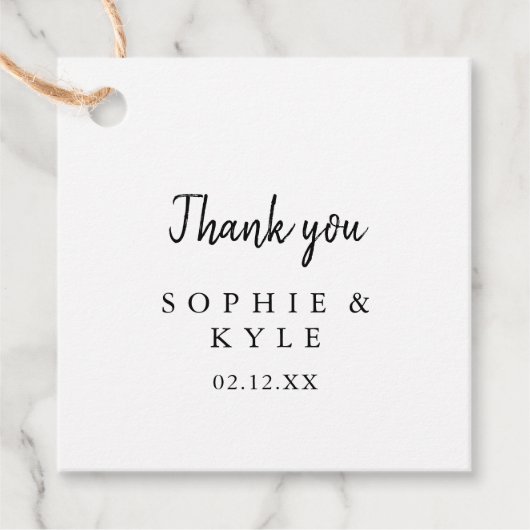 Étiquettes Cadeau Mariage moderne (Devant)