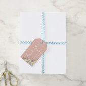 Étiquettes-cadeau Mariage moderne Blush & White Daisers (With Twine)