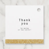 Étiquettes Cadeau mariage moderne de calligraphie (Dos)