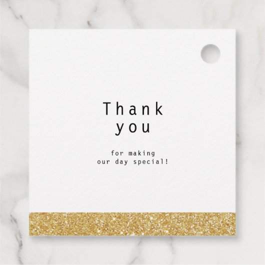 Étiquettes Cadeau mariage moderne de calligraphie (Dos)