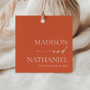 Étiquettes Cadeau Mariage Moderne Minimaliste Élégant de Vérone au C