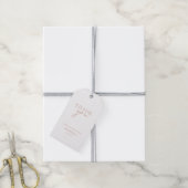 Étiquettes-cadeau Mariage Moderne, Minimaliste, "MERCI" (Avec de la ficelle)