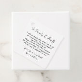 Étiquettes Cadeau mariage moderne simple (En situation)