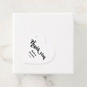 Étiquettes Cadeau Mariage Moody noir et blanc (En situation)