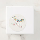 Étiquettes Cadeau Mariage Motif classique complexe de géométrie vint (En situation)