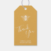 Étiquettes-cadeau Mariage Motif Golden Honeypeb (Devant)