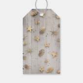 Étiquettes-cadeau Mariage nautique de la Marine d'Ancre dorée (Dos)