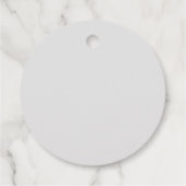 Étiquettes Cadeau Mariage noir et blanc moderne (Dos)