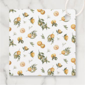 Étiquettes Cadeau Mariage Orange Main Squeeze (Dos)