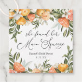 Étiquettes Cadeau Mariage Orange Main Squeeze (Devant)