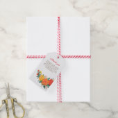 Étiquettes-cadeau Mariage Pastel Orange Yellow Spring Dahlia Fleurs (Avec de la ficelle)