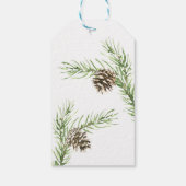 Étiquettes-cadeau Mariage Pinecone Firestarter, Fête des mariées Fav (Dos)