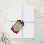 Étiquettes-cadeau Mariage Red Rose (Avec de laficelle)