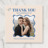 Étiquettes Cadeau Mariage Rétro à l'Arc (Devant)