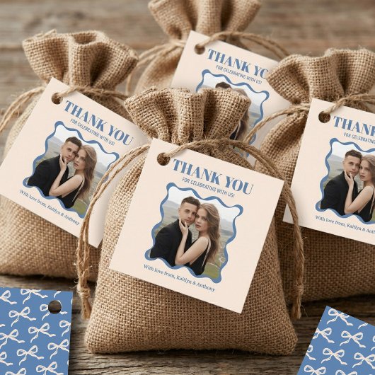 Étiquettes Cadeau Mariage Rétro à l'Arc