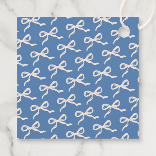 Étiquettes Cadeau Mariage rétro Coquette Bow (Dos)