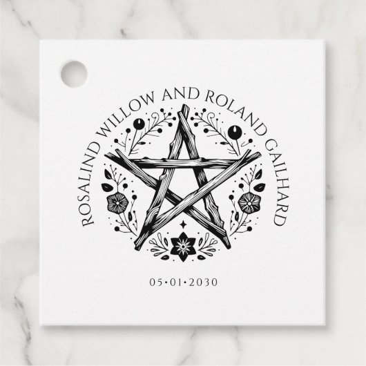 Étiquettes Cadeau Mariage romantique Pagan Wicca (Devant)