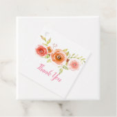 Étiquettes Cadeau Mariage rose d'aquarelle (En situation)