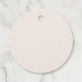 Étiquettes Cadeau Mariage Rose Terracotta Arc-en-Ciel Personnalisé (Dos)