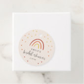 Étiquettes Cadeau Mariage Rose Terracotta Arc-en-Ciel Personnalisé (En situation)