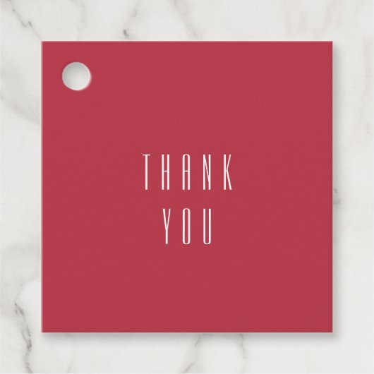 Étiquettes Cadeau Mariage rouge (Devant)