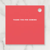 Étiquettes Cadeau Mariage rouge rose rouge rose rose de la courbe ré (Dos)