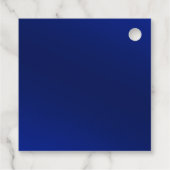 Étiquettes Cadeau Mariage Royal Blue et Gold (Dos)