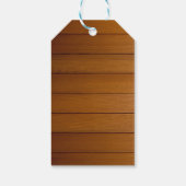 Étiquettes-cadeau Mariage rustique | Balises cadeaux en bois de gran (Dos)