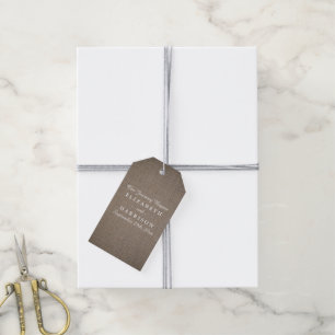 Étiquettes-cadeau Mariage Rustique Burlap