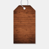 Étiquettes-cadeau Mariage rustique dentelle rose Merci floral (Dos)