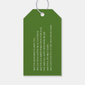 Étiquettes-cadeau Mariage Shamrock irlandais vert (Dos)