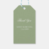 Étiquettes-cadeau Mariage Simple et Élégant (Dos)