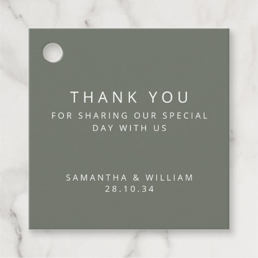 Étiquettes Cadeau Mariage simple minimal (Devant)