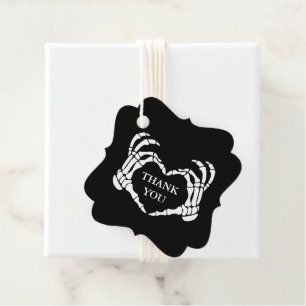 Étiquettes Cadeau Mariage Skeleton Jusqu'à la mort Faisons-nous part