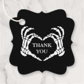 Étiquettes Cadeau Mariage Skeleton Jusqu'à la mort Faisons-nous part (Devant)