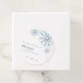Étiquettes Cadeau Mariage sous la neige Shower (En situation)