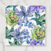 Étiquettes Cadeau Mariage Succulent (Dos)