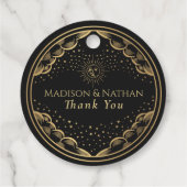 Étiquettes Cadeau Mariage Tarot Sun et Moon (Dos)