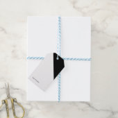 Étiquettes-cadeau Mariage triangle noir & blanc classique personnali (Avec de laficelle)