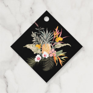 Étiquettes Cadeau Mariage Tropical à Thème Ananas