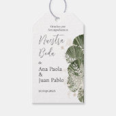 Étiquettes-cadeau Mariage verdoyant (Devant)