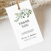 Étiquettes-cadeau Mariage vert Favor Tag Modèle,