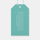 Étiquettes-cadeau Mariages À L'Étranger Santorin Enregistrer La Date (Dos)