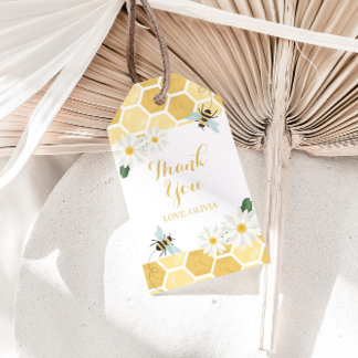 Étiquettes-cadeau Mariée à l'abeille Baby Shower