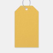 Étiquettes-cadeau Mariée de tournesol de moutarde épice rustique (Dos)