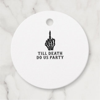 Étiquettes Cadeau Mariée ou Mourir, Jusqu'à ce que la Mort nous Sépa
