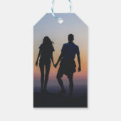 Étiquettes-cadeau Marine bleu, typographie corallienne Enregistrer l (Dos)